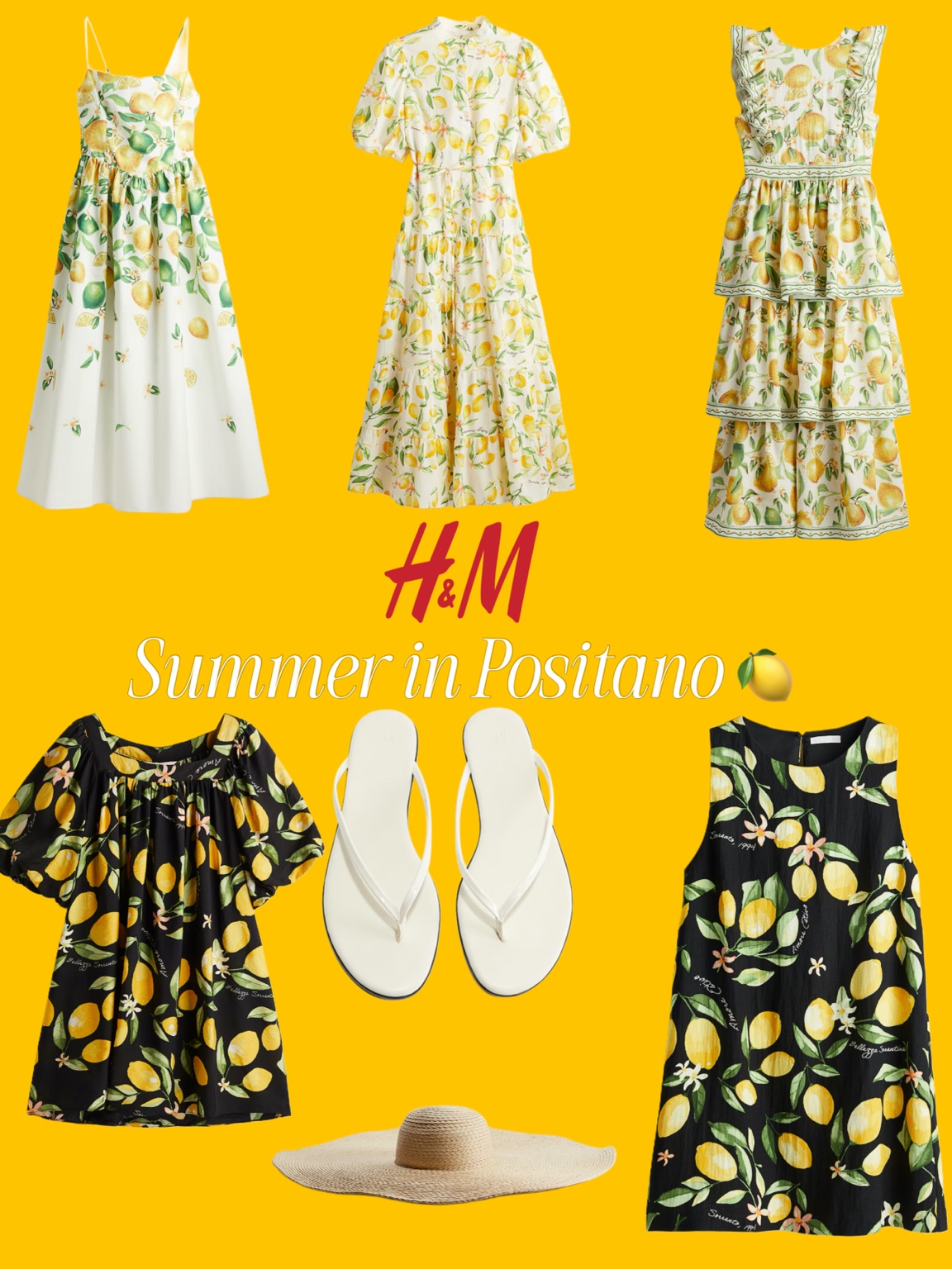 Summer in Positano: H&M’s Dreamiest Lemon-Printed Pieces Just Dropped
